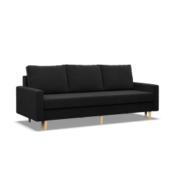 Sofa BLANK, Stoffart - Gruppe I, Füllung - Schaumstoff, Farbe - SCHWARZ