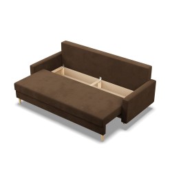 Sofa BLANK, Stoffart - Gruppe I, Füllung - Schaumstoff, Farbe - BRAUN