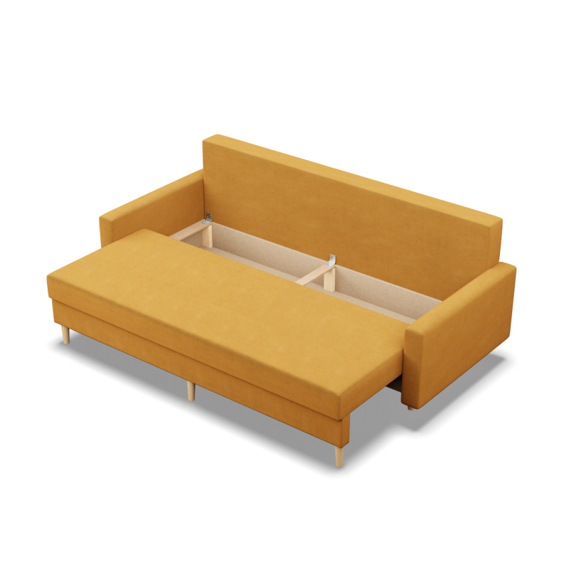 Sofa BLANK, Art des Stoffes - Gruppe II, Füllung - Federkern, Farbe - GELB