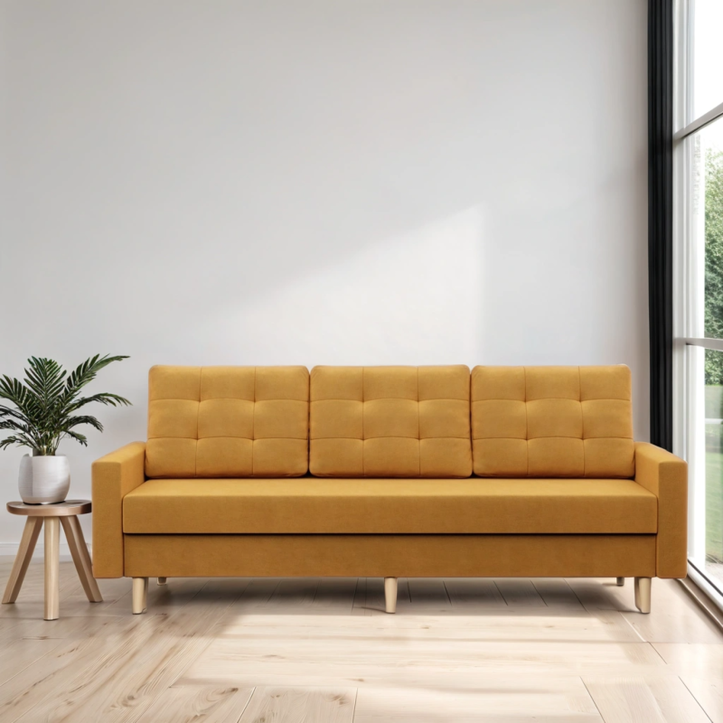 Sofa BLANK, Fabric type - Group II, Filling - Spring, Color - YELLOW