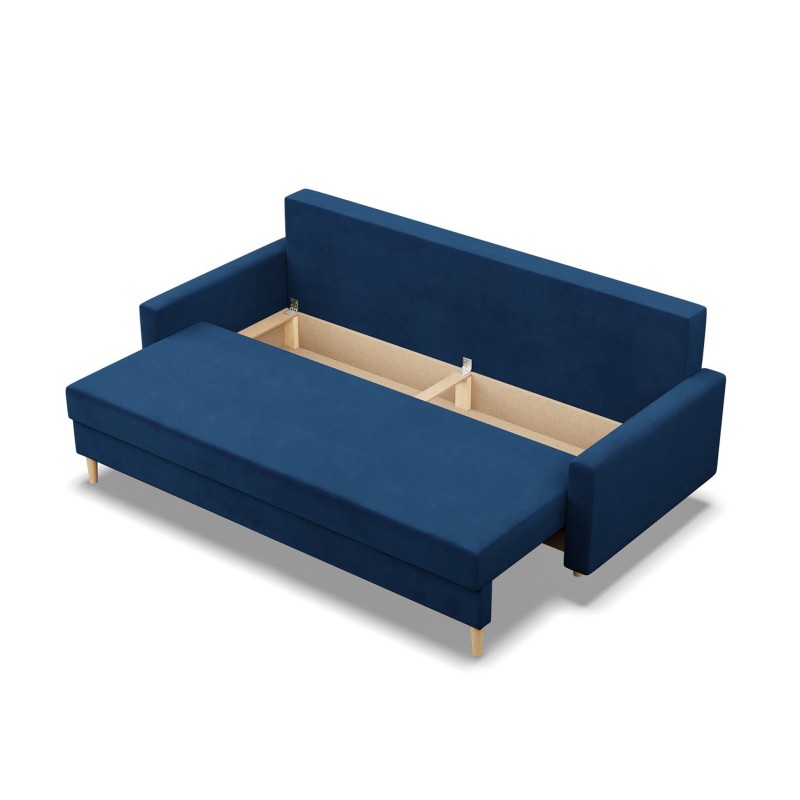 Sofa BLANK, Stoffart - II Gruppe, Füllung - Federkern, Farbe - DUNKELBLAU