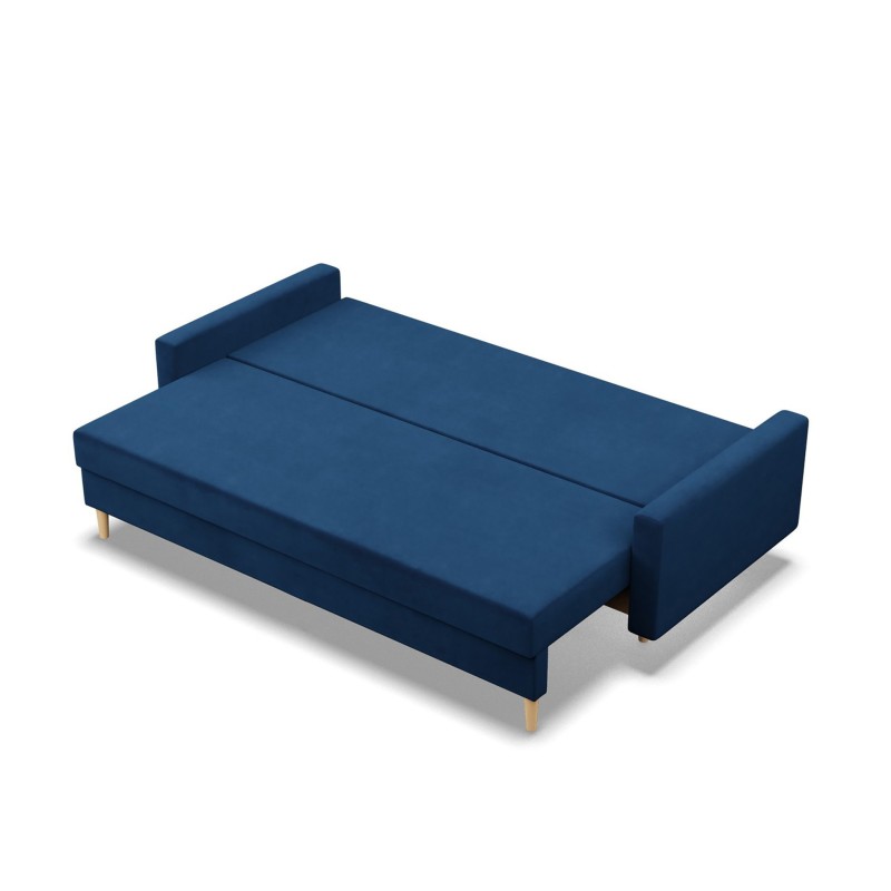 Sofa BLANK, Stoffart - II Gruppe, Füllung - Federkern, Farbe - DUNKELBLAU