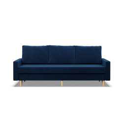 Sofa BLANK, Stoffart - II Gruppe, Füllung - Federkern, Farbe - DUNKELBLAU