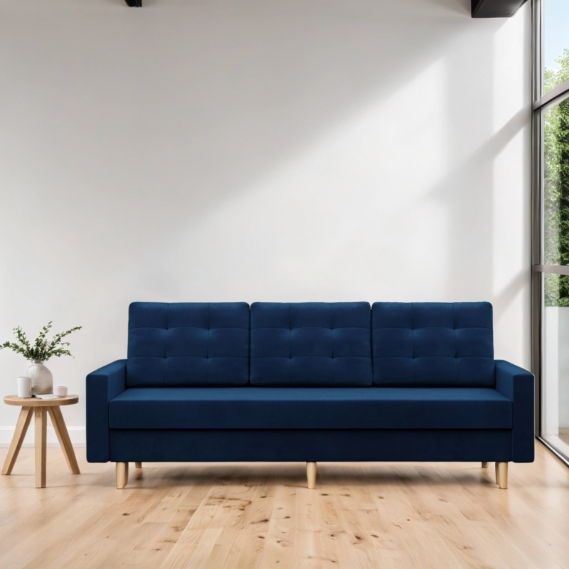 Sofa BLANK, Fabric type - Group II, Filling - Spring, Color - NAVY BLUE