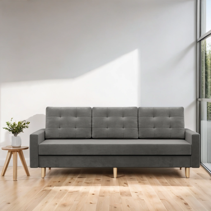 Sofa BLANK, Fabric type - Group II, Filling - Spring, Color - LIGHT GRAY