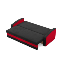 ORION Sofa, Filling - Spring, Color - BLACK + RED