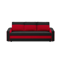 ORION Sofa, Filling - Spring, Color - BLACK + RED