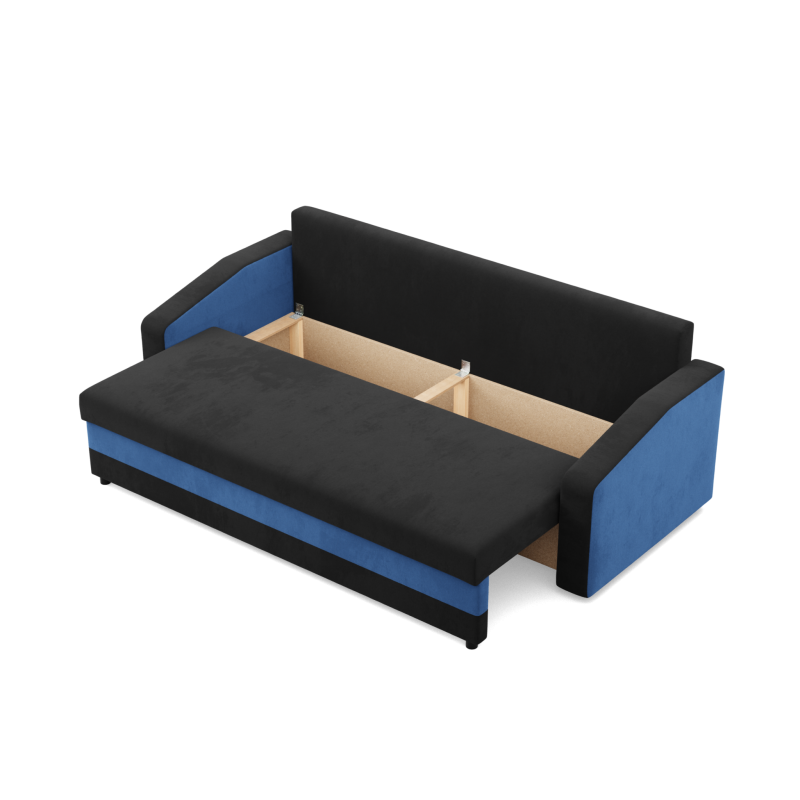 ORION Sofa, Filling - Spring, Color - BLACK + INK