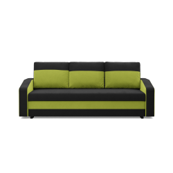 ORION Sofa, Filling - Spring, Color - BLACK + LIME