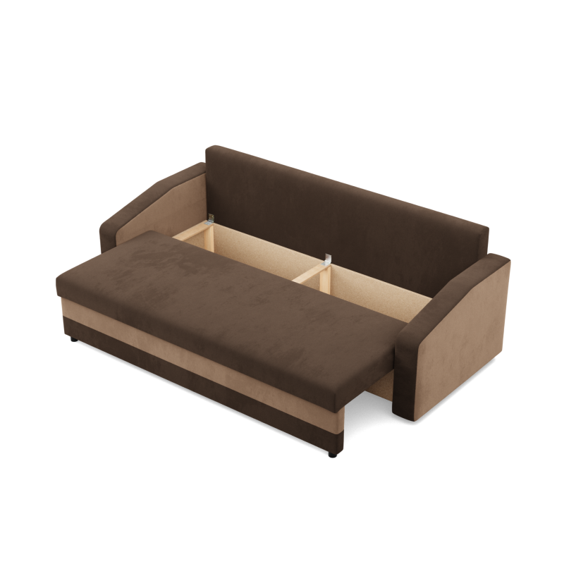 ORION Sofa, Filling - Spring, Color - BROWN + CAPPUCCINO