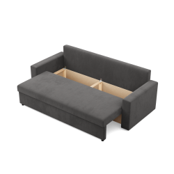 Sofá NEO Micro, Relleno - Espuma, Color - GRIS, Tipo de reposabrazos - Recto