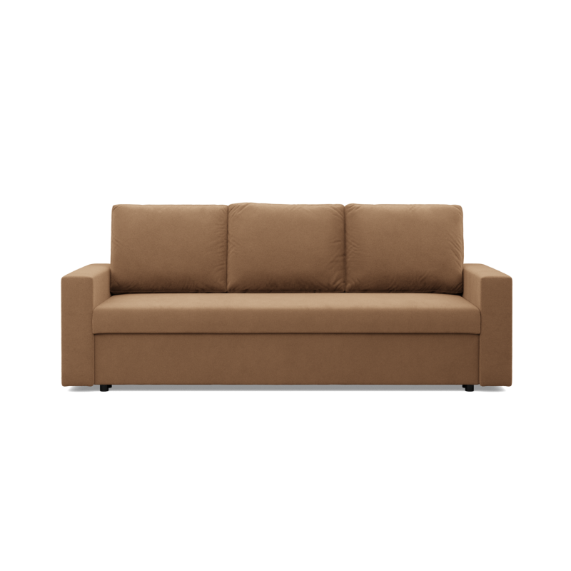 Sofa NEO Mikro, Füllung - Schaumstoff, Farbe - CAPPUCCINO, Art der Armlehne - Einfach