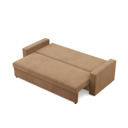 Sofa NEO Mikro, Füllung - Schaumstoff, Farbe - CAPPUCCINO, Art der Armlehne - Einfach