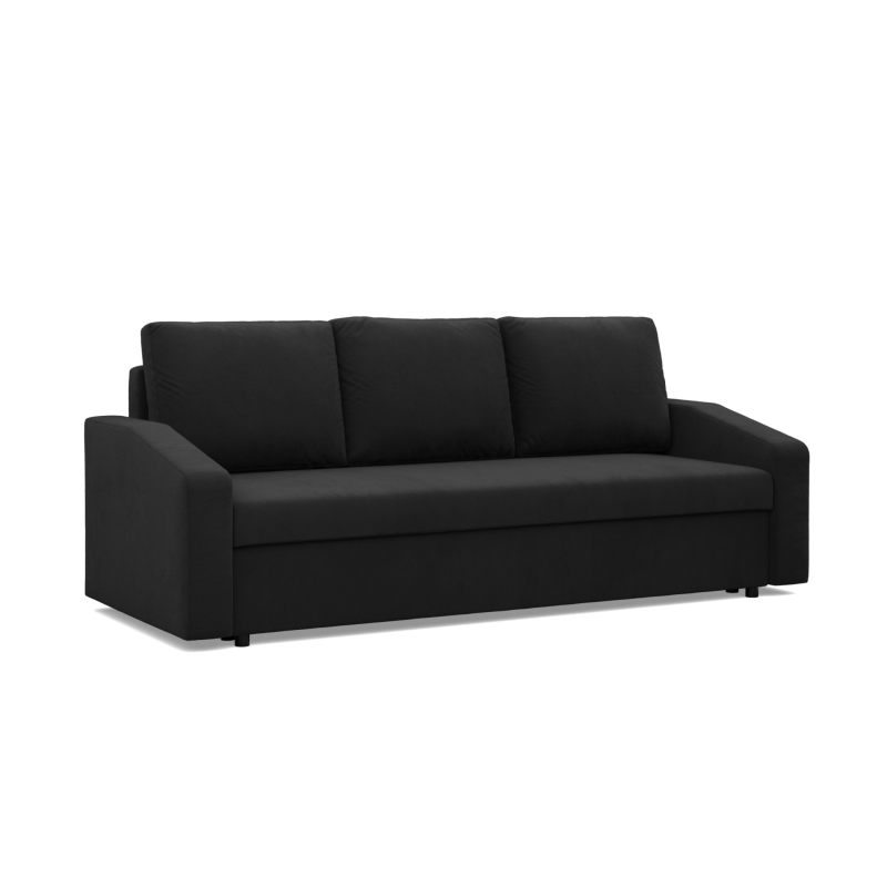 NEO Micro Sofa, Filling - Foam, Color - BLACK, Type of armrest - Slanted