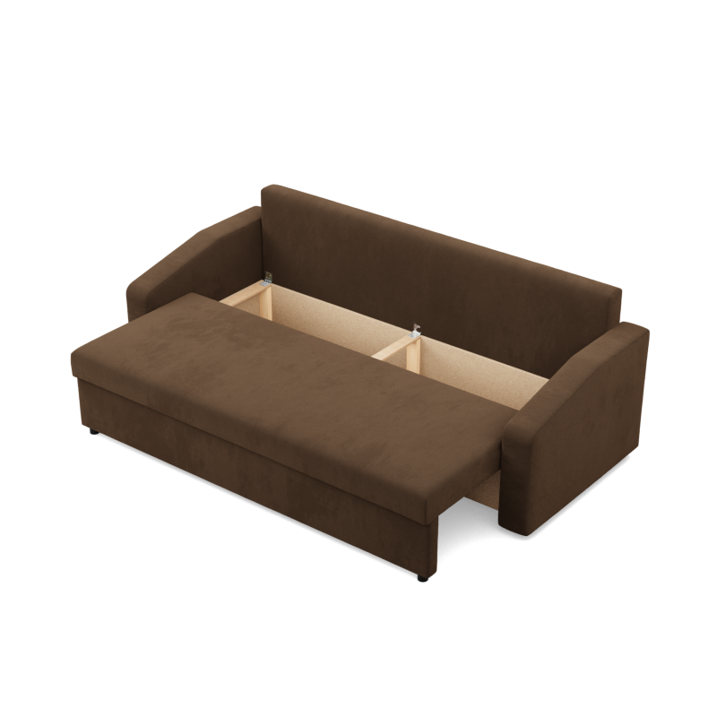 NEO Micro Sofa, Filling - Foam, Color - BROWN, Armrest Type - Slanted