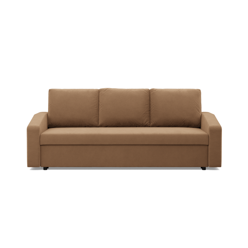 Sofa NEO Mikro, Füllung - Schaumstoff, Farbe - CAPPUCCINO, Art der Armlehne - Schräg