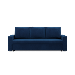 Sofa NEO Kronos, Füllung - Federkern, Farbe - MARINEBLAU, Art der Armlehne - Gerade