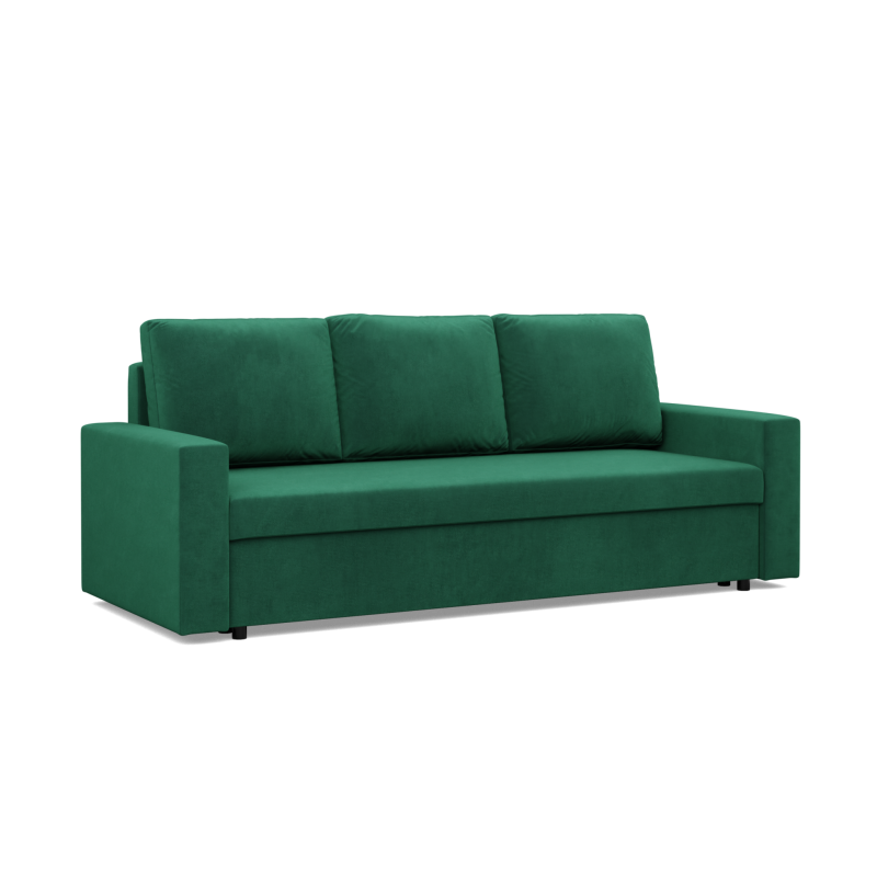 NEO Kronos Sofa, Filling - Spring, Color - BOTTLE GREEN, Type of armrest - Straight