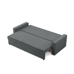Sofa NEO Kronos, Füllung - Federkern, Farbe - DUNKELGRAU, Art der Armlehne - Gerade