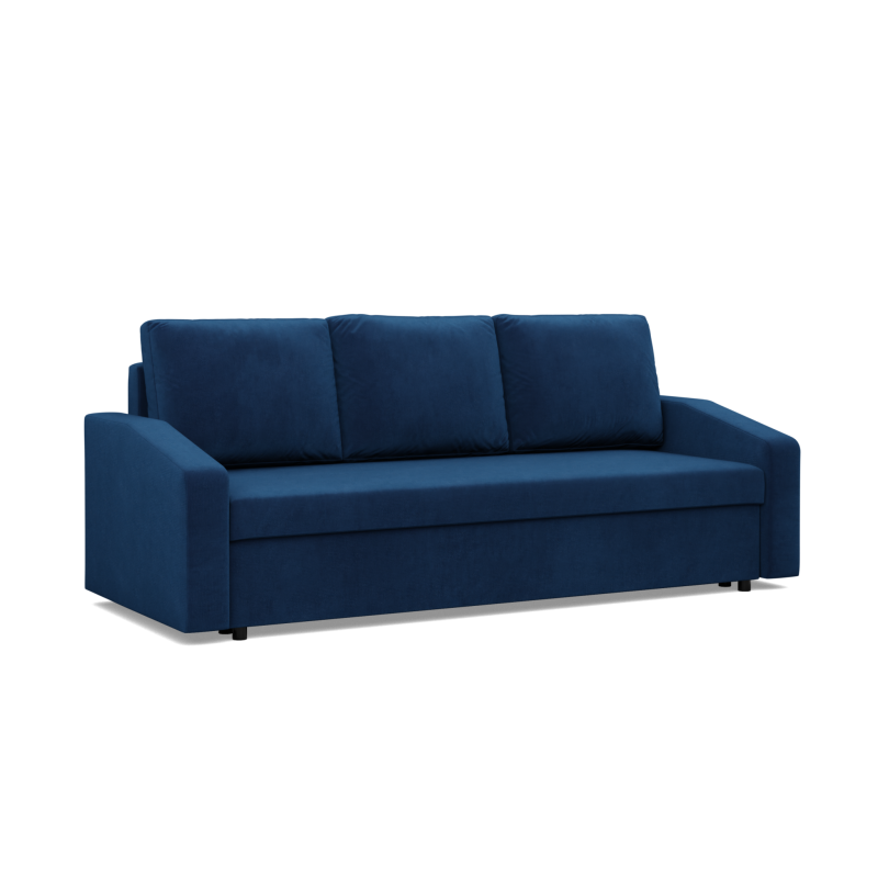 NEO Kronos Sofa, Filling - Spring, Color - NAVY BLUE, Armrest Type - Slanted