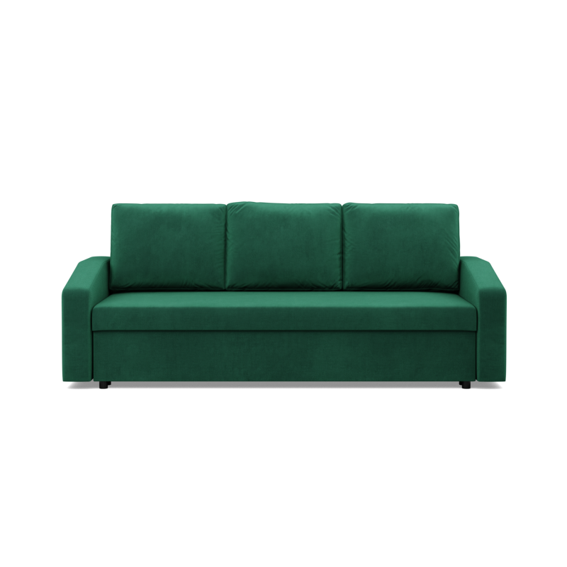 NEO Kronos Sofa, Filling - Spring, Color - BOTTLE GREEN, Type of Armrest - Slanted