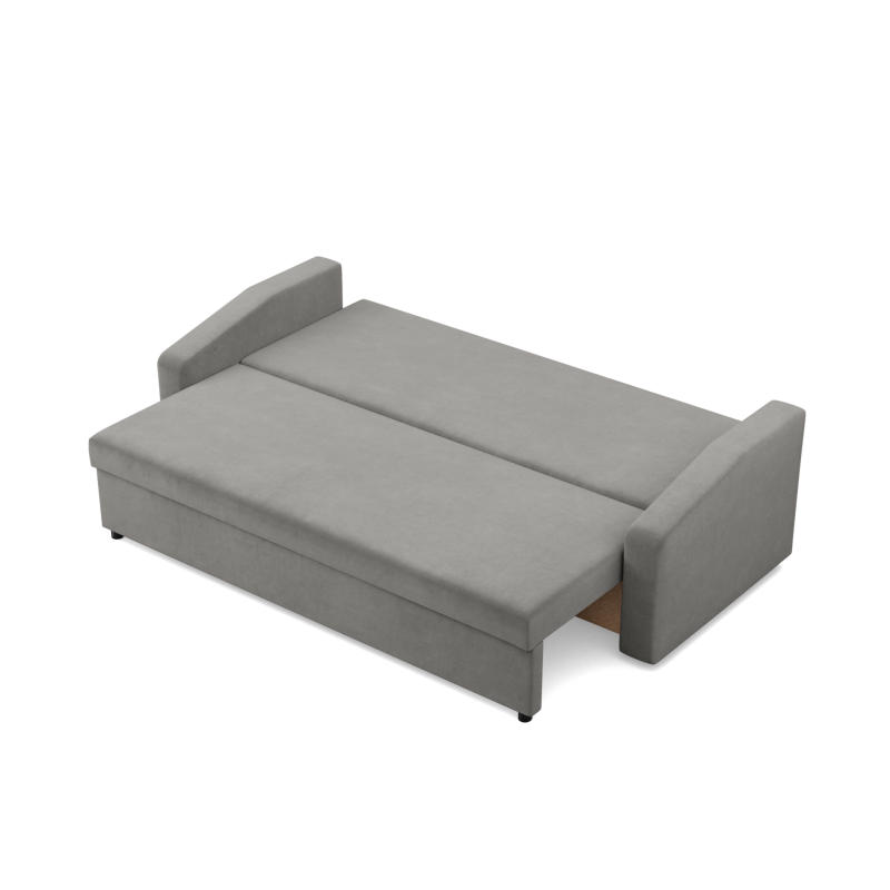 Sofá NEO Kronos, Relleno - De muelles, Color - GRIS CLARO, Tipo de reposabrazos - Inclinado