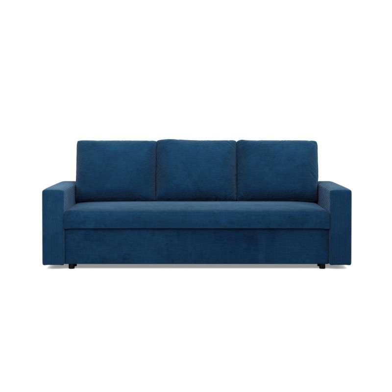 Sofa NEO Poso, Polsterung - Federkern, Farbe - DUNKELBLAU, Armlehnentyp - Gerade