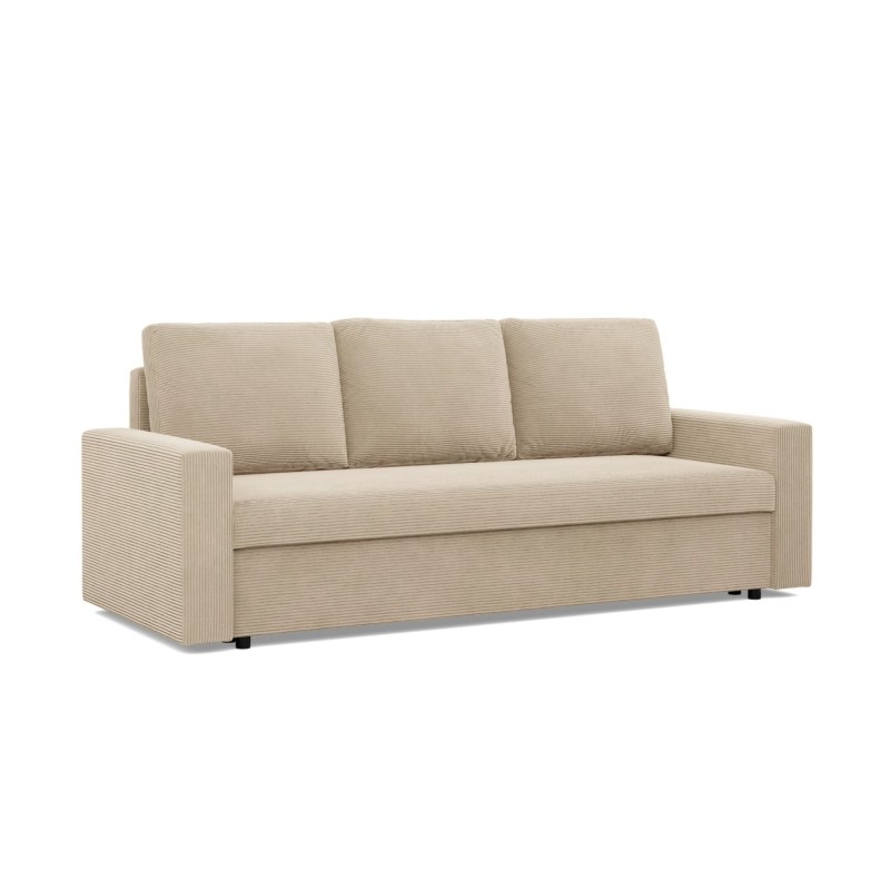 Sofa NEO Poso, Füllung - Federkern, Farbe - BEIGE, Art der Armlehne - Gerade