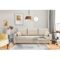 NEO Poso Sofa, Filling - Spring, Color - BEIGE, Type of armrest - Straight
