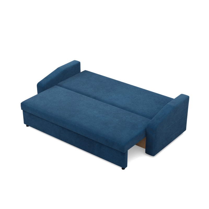 Sofá NEO Poso, Relleno - De muelles, Color - AZUL MARINO, Tipo de reposabrazos - Inclinado