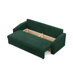 NEO Poso Sofa, Filling - Spring, Color - Bottle Green, Armrest Type - Slanted