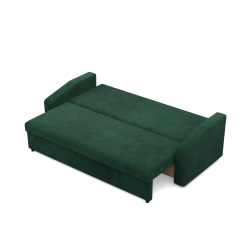 NEO Poso Sofa, Filling - Spring, Color - Bottle Green, Armrest Type - Slanted