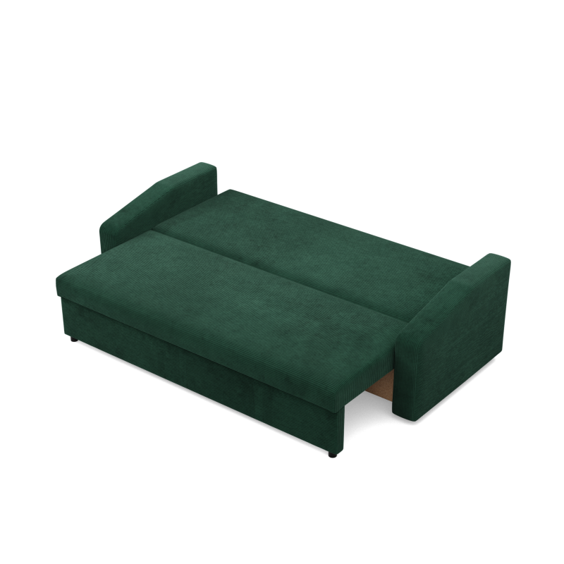 NEO Poso Sofa, Filling - Spring, Color - Bottle Green, Armrest Type - Slanted