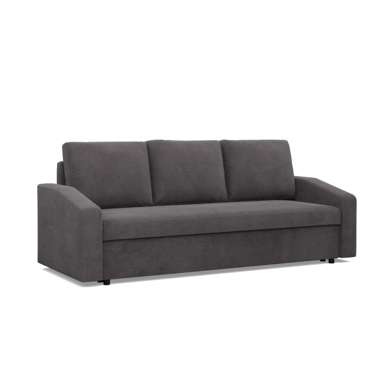 NEO Poso Sofa, Filling - Spring, Color - DARK GRAY, Armrest Type - Slanted