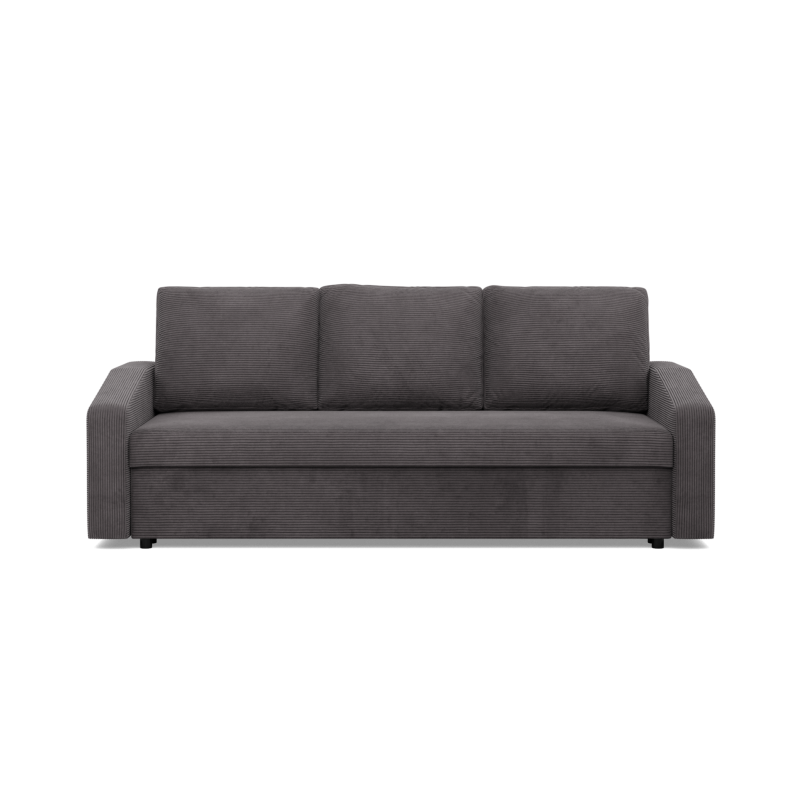 NEO Poso Sofa, Filling - Spring, Color - DARK GRAY, Armrest Type - Slanted