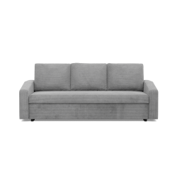 Sofa NEO Poso, Füllung - Federkern, Farbe - HELLGRAU, Art der Armlehne - Schräg