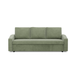 NEO Poso Sofa, Füllung - Federkern, Farbe - OLIV, Armlehnentyp - Schräg