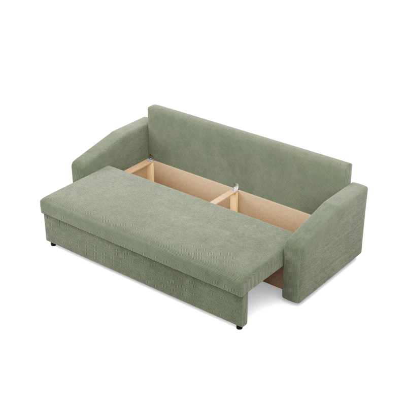 NEO Poso Sofa, Filling - Spring, Color - OLIVE, Armrest Type - Slanted