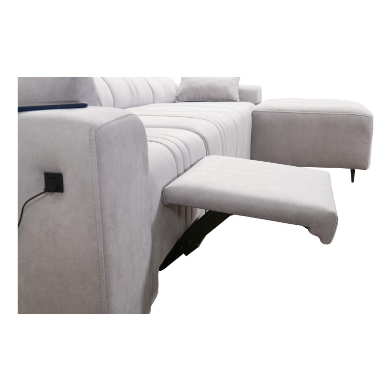 Ecksofa Verona XII Mix mit Schlaffunktion Velours, Vena 13 - Eleganz und Komfort in einem Möbelstück