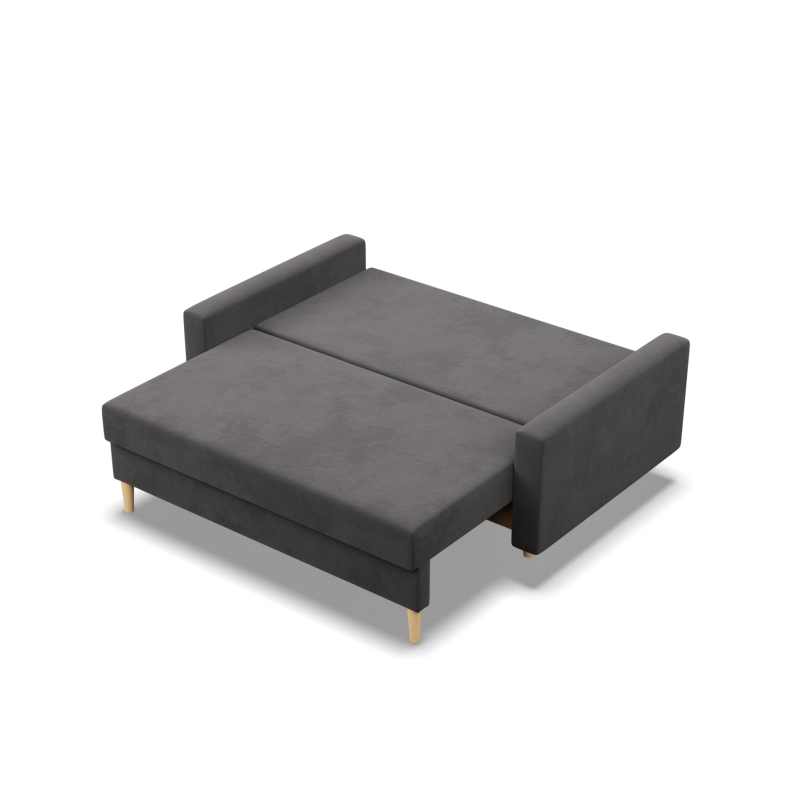 Sofa BLANK , Rodzaj tkaniny - I grupa, Wypełnienie - Piankowe, Kolor - SZARY