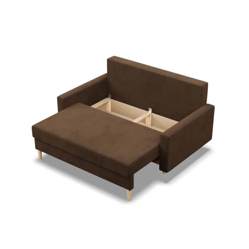 Sofa BLANK, Stoffart - I Gruppe, Füllung - Schaumstoff, Farbe - BRAUN