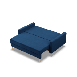 Sofa BLANK, Stoffart - II Gruppe, Füllung - Federkern, Farbe - DUNKELBLAU