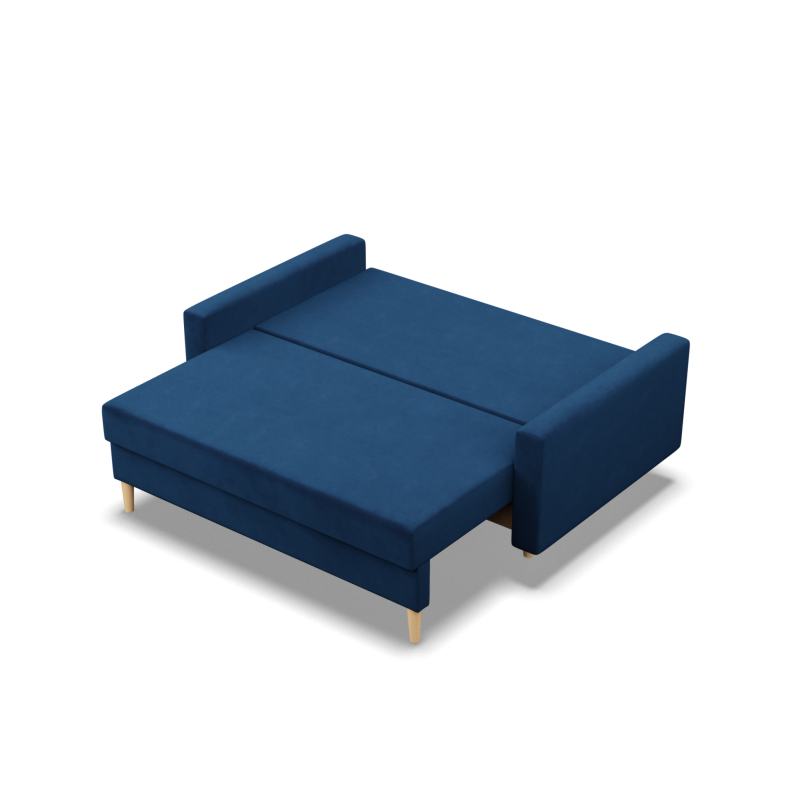 Sofa BLANK, Stoffart - II Gruppe, Füllung - Federkern, Farbe - DUNKELBLAU