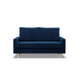 Sofa BLANK , Rodzaj tkaniny - II grupa, Wypełnienie - Sprężynowe, Kolor - GRANATOWY