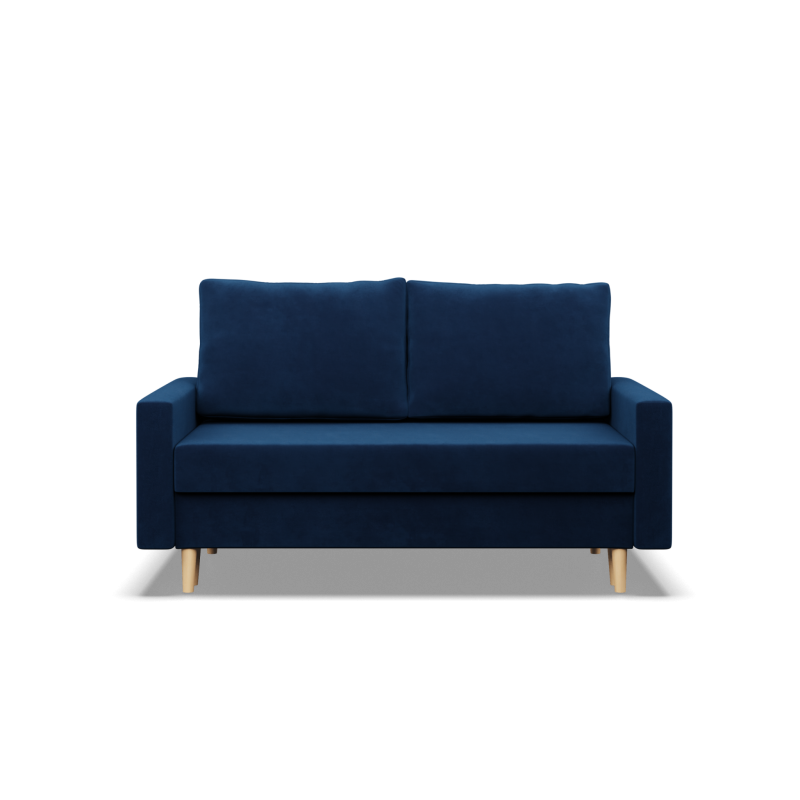 Sofa BLANK, Stoffart - II Gruppe, Füllung - Federkern, Farbe - DUNKELBLAU