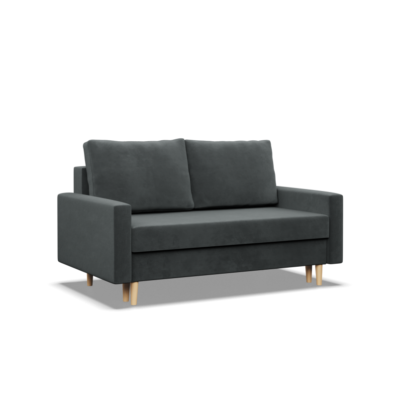 Sofa BLANK, Stoffart - Gruppe II, Füllung - Federkern, Farbe - DUNKELGRAU