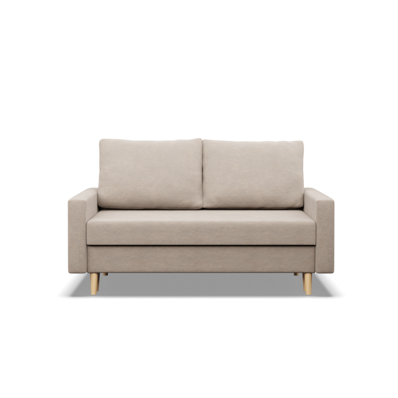 Sofa BLANK , Rodzaj tkaniny - II grupa, Wypełnienie - Sprężynowe, Kolor - BEŻOWY