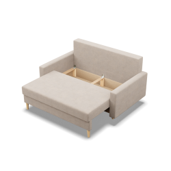 Sofa BLANK , Rodzaj tkaniny - II grupa, Wypełnienie - Sprężynowe, Kolor - BEŻOWY