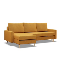 Corner Sofa BLANK LL, Fabric Type - Group II, Filling - Spring, Color - YELLOW