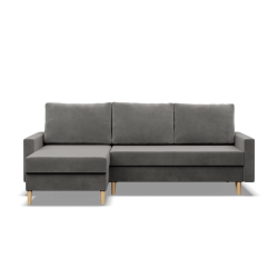 Ecksofa BLANK LL, Stoffart - Gruppe II, Füllung - Federkern, Farbe - HELLGRAU